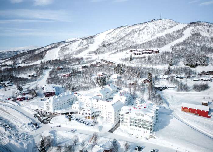 Photo of snow-clad mountains