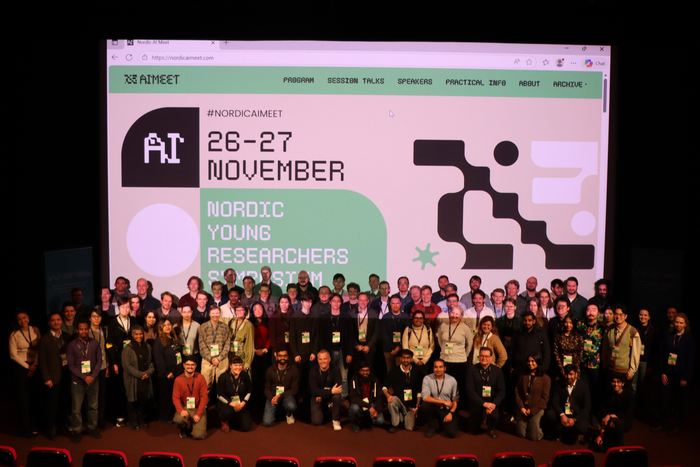 Group photo of all the Nordic AI Meet participants