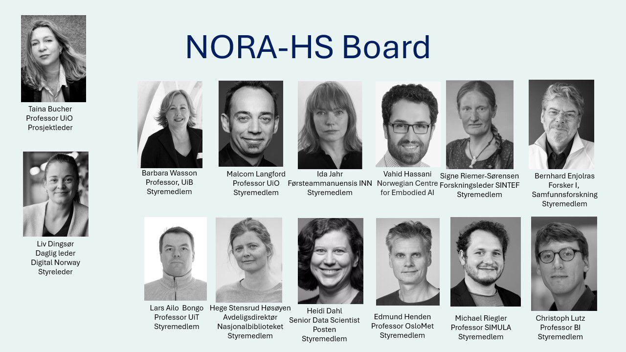 Photos of the board members