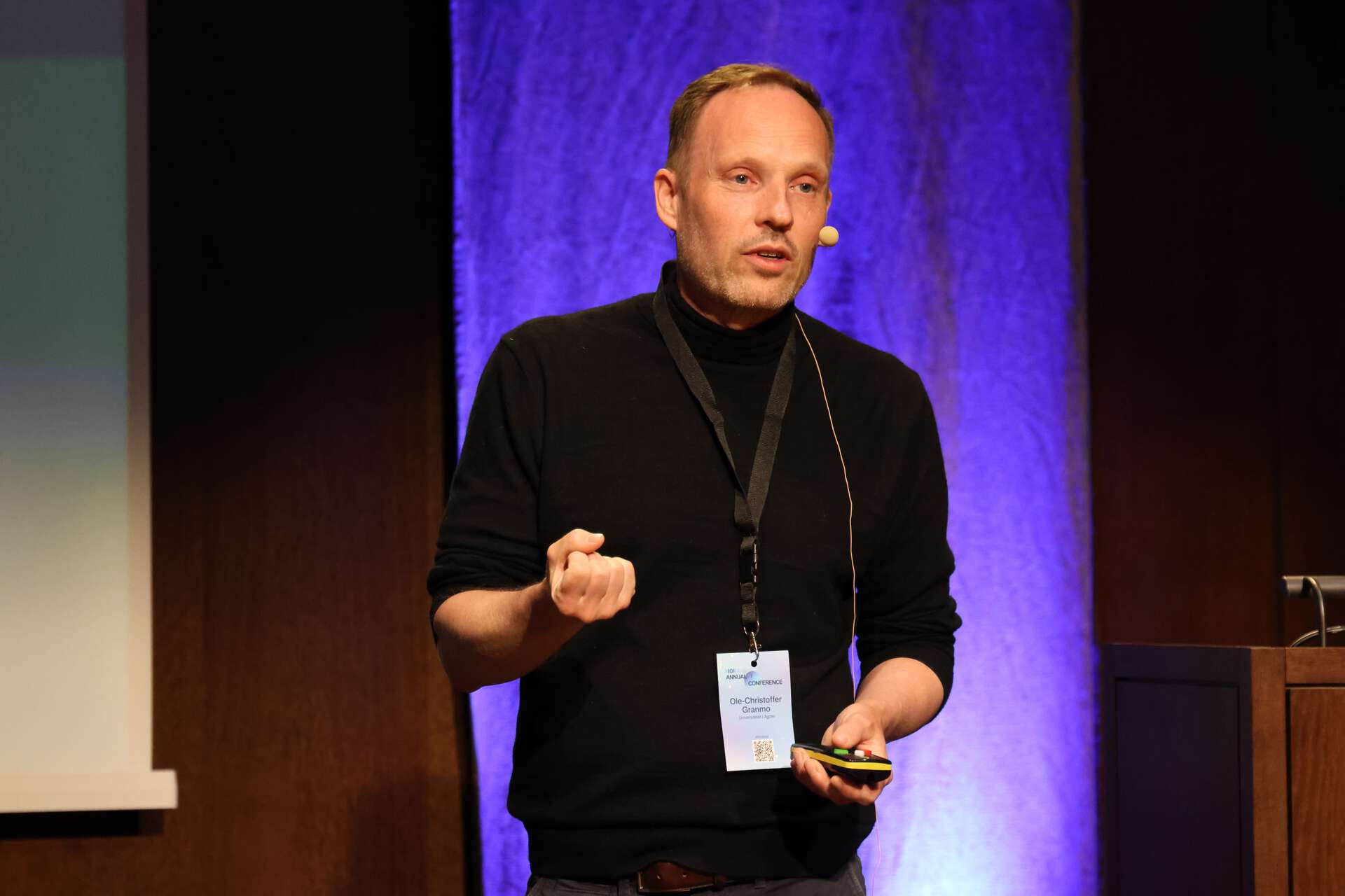 Ole-Christoffer Granmo on stage