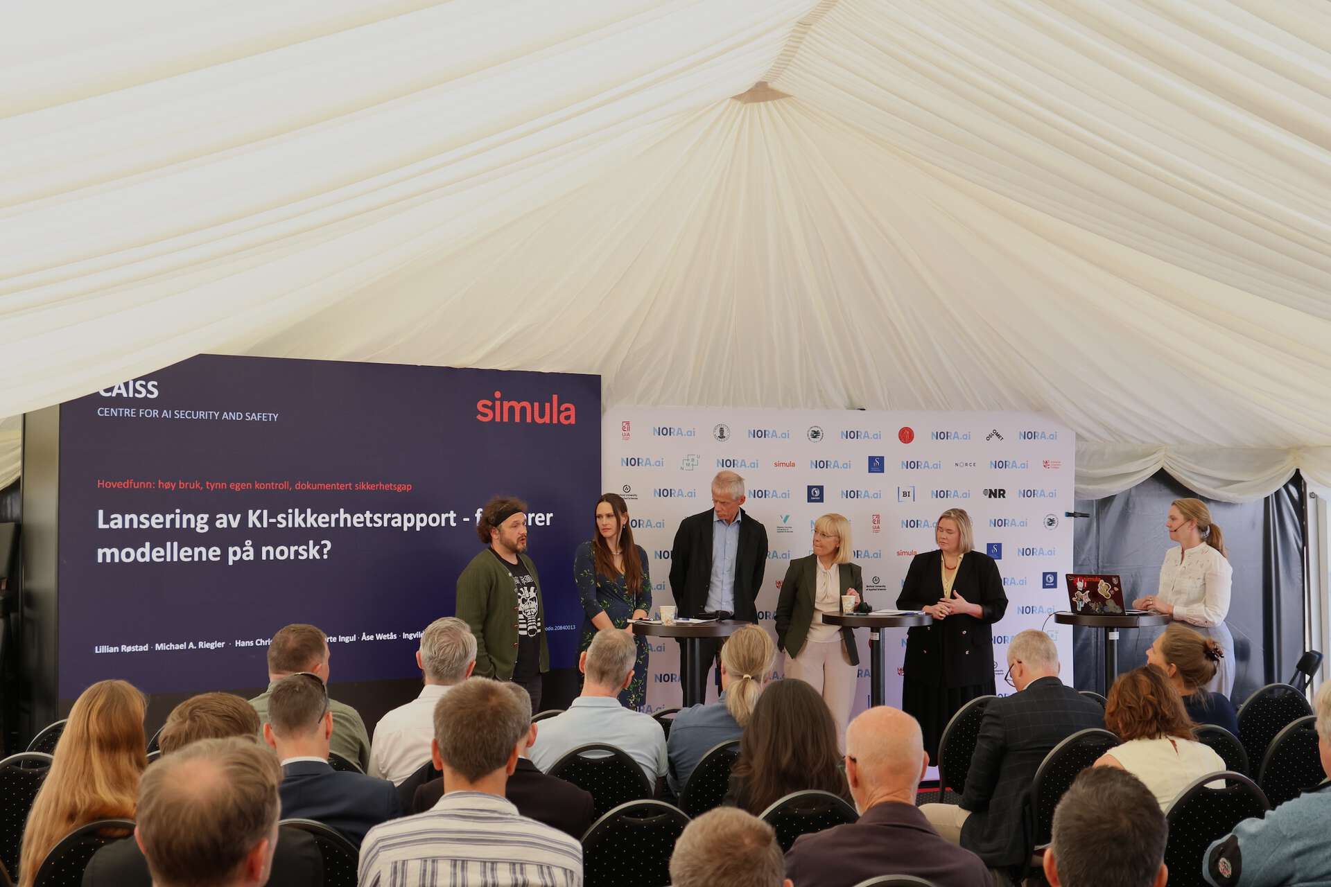 SIMULA panel on stage