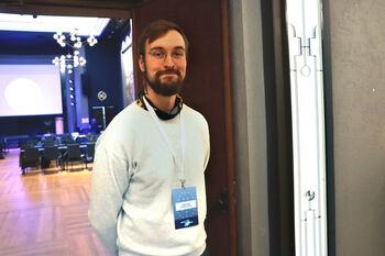 Beard ,Smile ,Sleeve ,Event ,Curtain.