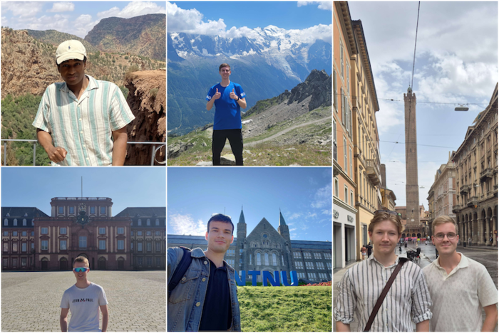 Photos of the members of the winning team
